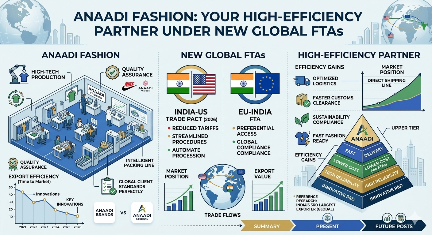Anaadi Fashion Your High-Efficiency Partner Under New Global FTAs